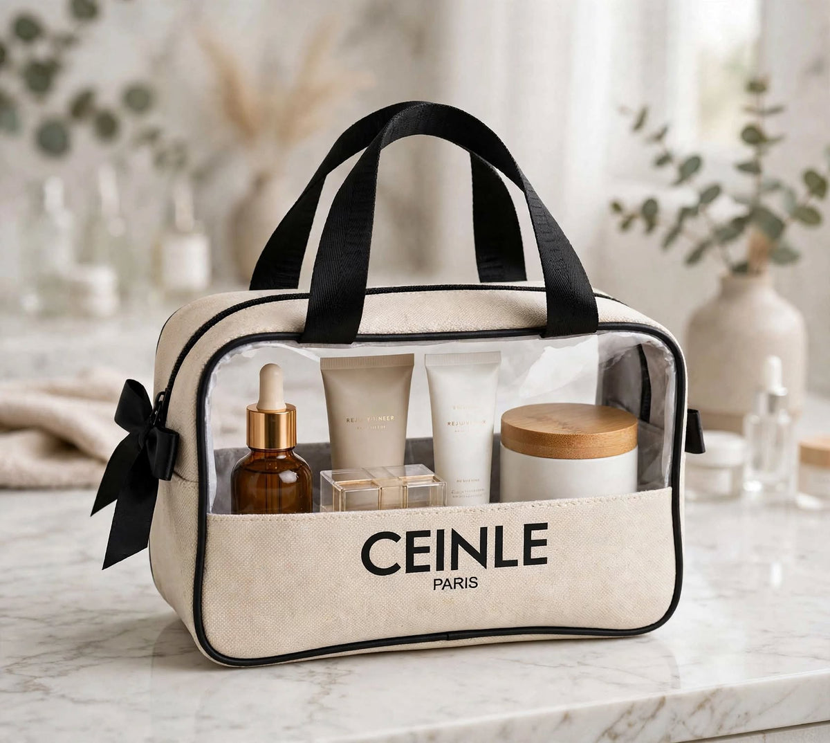 ZORANI Lumière - Clear Luxury Cosmetic & Travel Organizer Bag