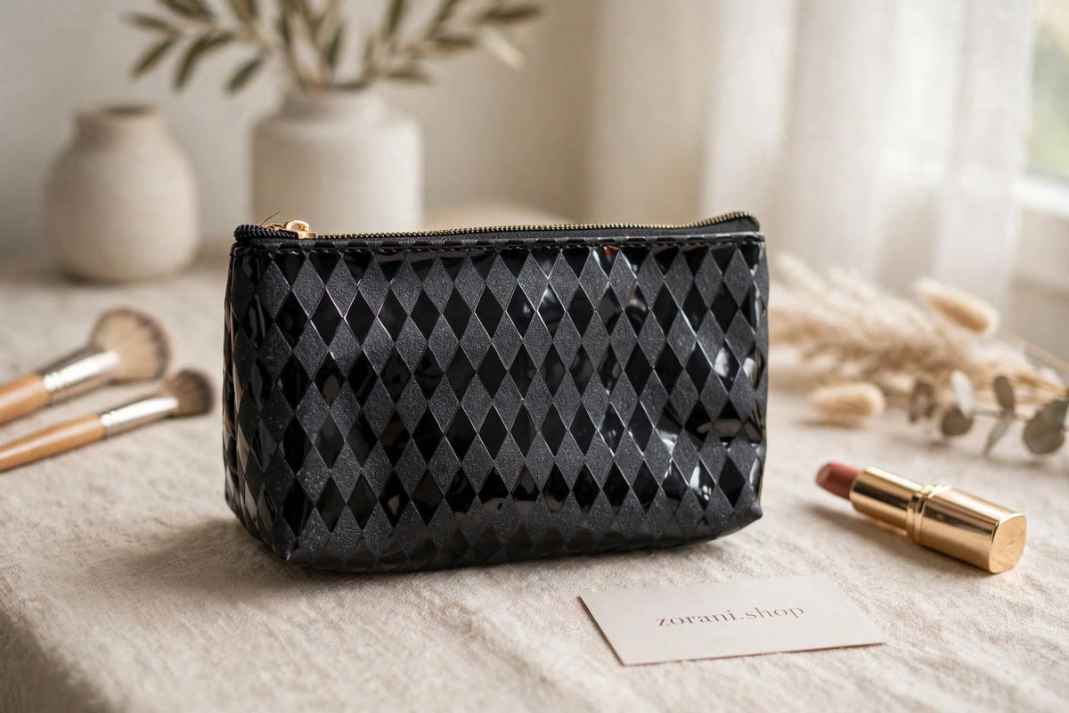 ZORANI 3-in-1 Transparent Makeup Bag Set - Waterproof Travel Organizer.